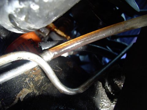 1986 Ford Bronco - I wanted to flush my old fluid out, even though it was clean to look at I'm sure there were filings in there some where. To do this I just…