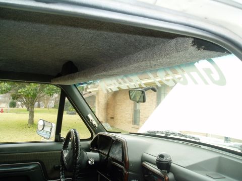 1990 Ford Bronco - Over head shelf with remote CB speaker
