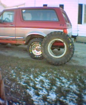 1994 Ford Bronco - think these will fit with little fendor trimming?