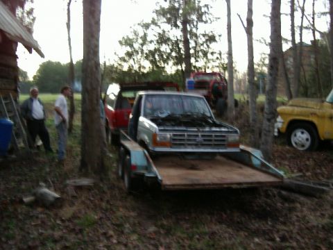 1985 Ford Bronco - 90 model Ranger, loaded on trailer