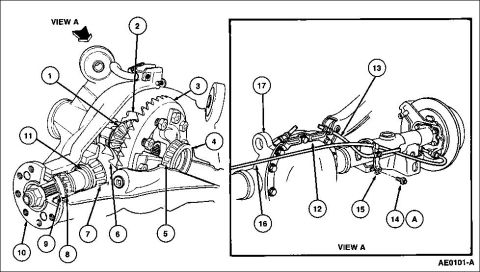 1994 Ford Crown Victoria - 8.8" Diff Cutaway