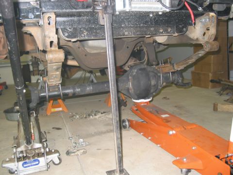 1981 Ford Bronco - Front view of initial fitup. Those are stock Bronco rear springs.