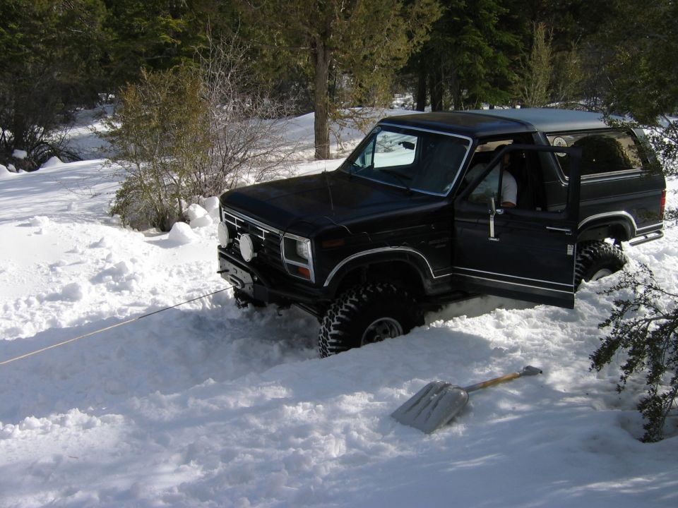 once Gilbert was out and left to assist the problems. i decided to go check it out. of course i get stuck too. i tried waiting for someone to come get me but Gilber got stuck again. so i decided to winch myself out.
