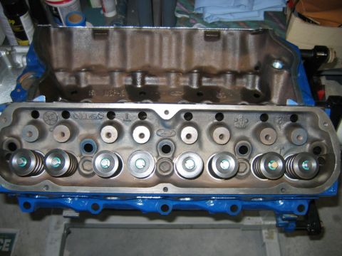1992 Ford Bronco - Engine block and cylinder head assembly, likely for a Ford vehicle, with visible internal components.