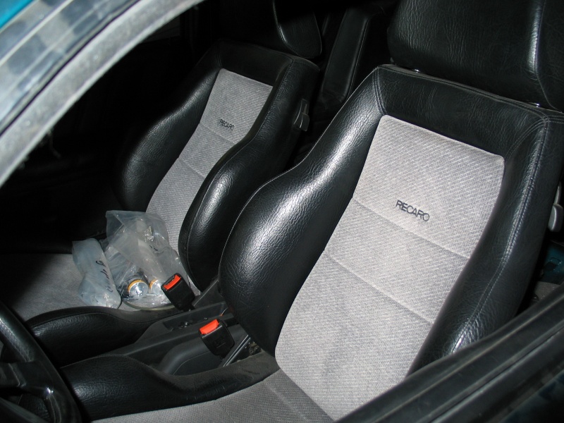 Interior view of car seats with RECARO badging