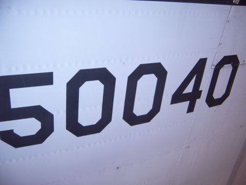 1988 Ford Bronco - Large numbers 50040 are visible on a white surface with visible rivets. Supermotors.net logo is in the corner.