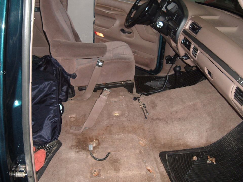 pass seat and consol removed