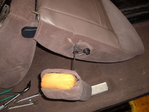 1994 Ford Bronco - had to pull the arm rests off for it to fit