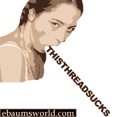 1994 Ford Bronco - A humorous image depicts a woman exhaling smoke rings, with the text 'THISTHREADSUCKS' integrated into the smoke.