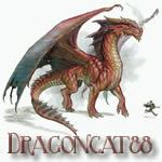 1988 Ford Bronco - Illustration of a dragon with the text DRAGONCAT88.