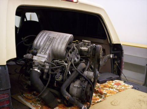 1993 Ford Bronco - Here she is. Came out of a later model Lincoln Mark VII. I'm thinking it came out of an LSC as they had factory headers.