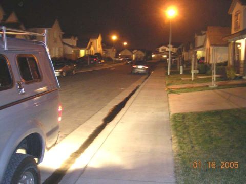 2004 Ford F-250 - MUCH brighter. i also re-aimed them some