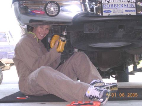 2004 Ford F-250 - technically, she wired them for me.