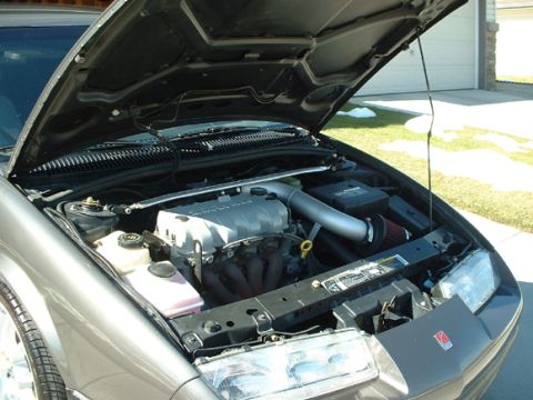 1992 Saturn SL - Engine shot, 1.9L of terror and power! haha