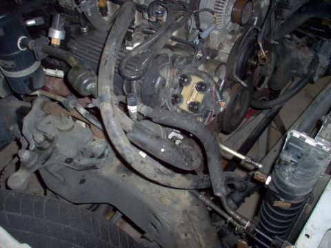 1994 Ford Crown Victoria - Engine compartment details with various hoses and electrical wiring visible.