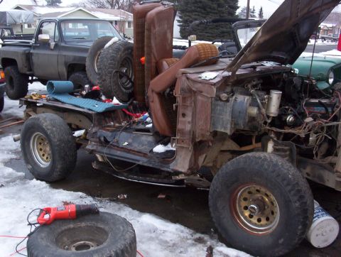 1981 Ford Bronco - cut off the side