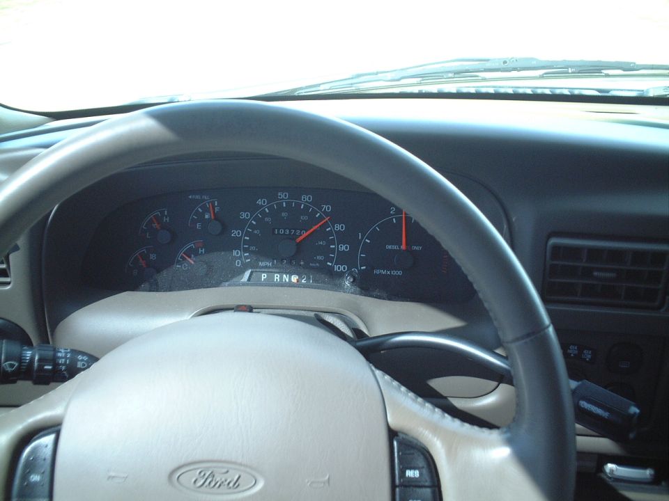 At 75MPH, the Powerstroke runs at approx. 2,250 RPM.