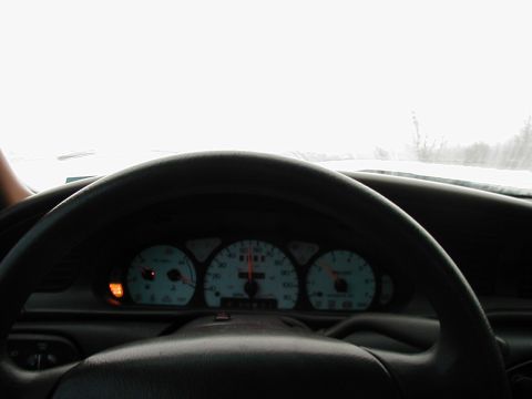 1997 Ford Taurus - The tires were excellent in the nasty weather - even at 54mph!