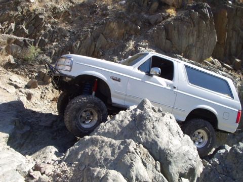 1993 Ford Bronco - This 1993 Ford Bronco navigates a rocky off-road course.