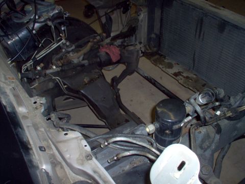 1994 Ford Crown Victoria - The engine bay and radiator are visible, suggesting a part or removal context.