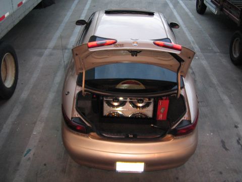 1997 Mercury Sable - This 1997 Mercury Sable features an aftermarket sound system installed in the trunk.