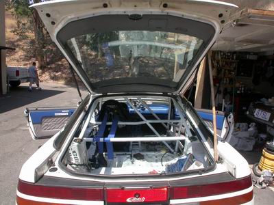 1990 Ford Probe - Rear view of car. Gives you an idea of what people chasing me will see.