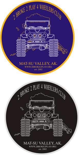 1985 Ford Bronco - This sticker depicts a stylized Jeep with tank treads, not a 1985 Ford Bronco.