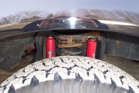 1995 Ford Bronco - new edelbrock performer IAS shocks.