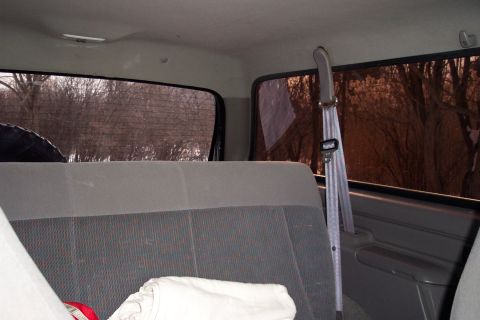 1995 Ford Bronco - double limo tinted windows from the inside
