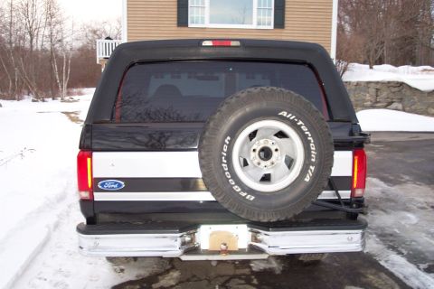 1995 Ford Bronco - rear limo tint and a 32 inch spare