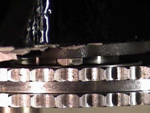 1990 Ford Bronco - thrust plate bolt head interfering with timing gear.