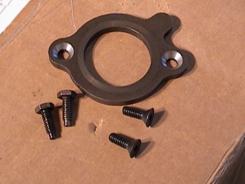 1990 Ford Bronco - Cam thrust plate with holes countersunk(with new and old style bolts).