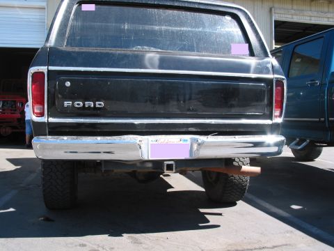 1979 Ford Bronco - rear at purchase, tire carrier just removed