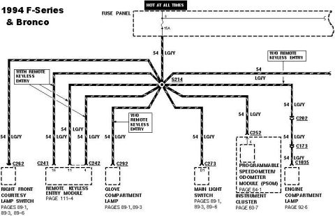 1983 Ford Bronco - 1994 IP Fuse 8