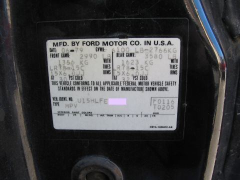 1979 Ford Bronco - orig dot sticker