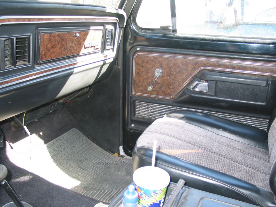 Front interior when puchased