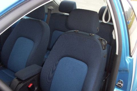 2004 Volkswagen Beetle - The interior. This is a bad camera and it really doesn't do the interior justice.