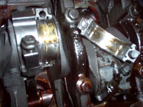 1994 Ford Crown Victoria - The 5 rod cap came off without its bearing, which I could see had spun (of course).
