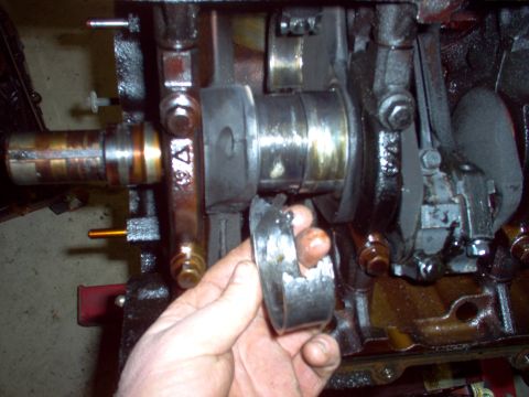 1994 Ford Crown Victoria - The 1 rod cap bearing was beginning to shred.