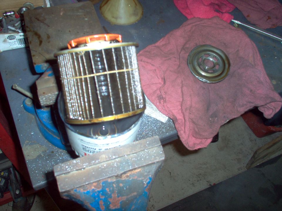 I expected to find a lot of solids fouling the filter, but it was nearly empty.