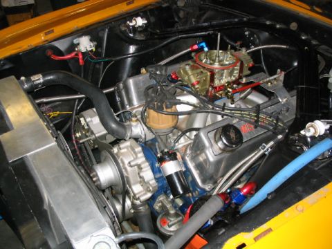 1970 Ford Mustang - Note the high tech Alternator bolt