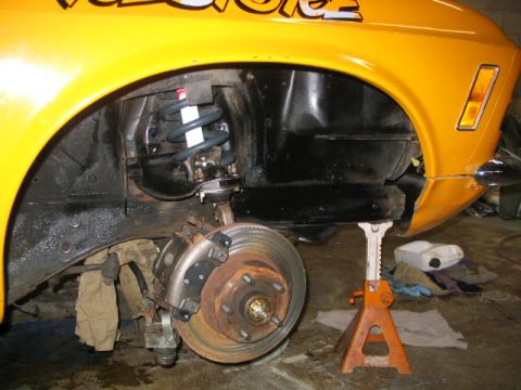 1970 Ford Mustang - Before. Just after converting to Disk brakes