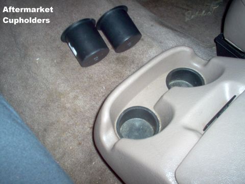1983 Ford Bronco - SOLD The aftermarket cupholders came from a boating supply store. They're deeper, and have a slightly wider lip than the factory parts, so…