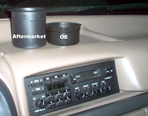 1983 Ford Bronco - SOLD The aftermarket cupholders came from a boating supply store. They're deeper, and have a slightly wider lip than the factory parts. [ur…