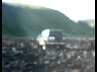 1995 Ford Bronco - 16 secs; sideways in the mud pit.