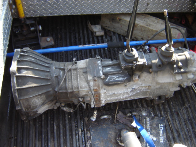transmission and transfer case assembly with two shifter levers