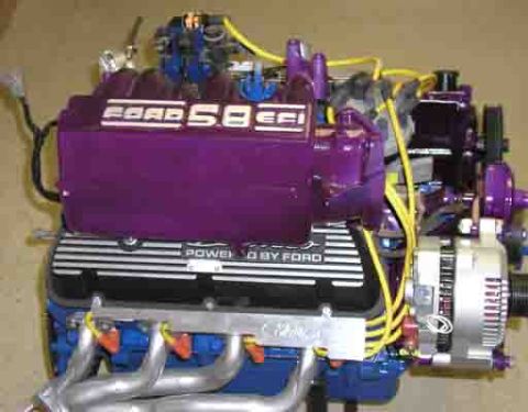 1988 Ford Bronco - Engine components visible include valve covers, exhaust manifolds, and alternator.