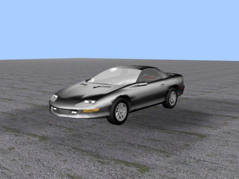 1993 Ford Probe - This 3D model appears to be a 1993 Chevrolet Camaro Z28, not a Ford Probe.