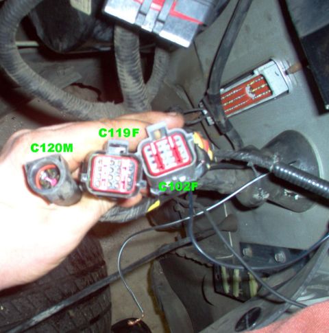 1994 Ford Crown Victoria - 1994 Dash harness (14401) connectors