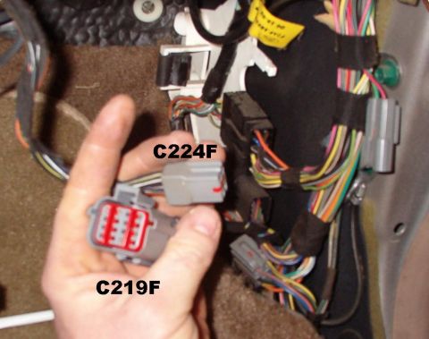 1994 Ford Crown Victoria - 1994 Dash harness (14401 & 12614) connectors